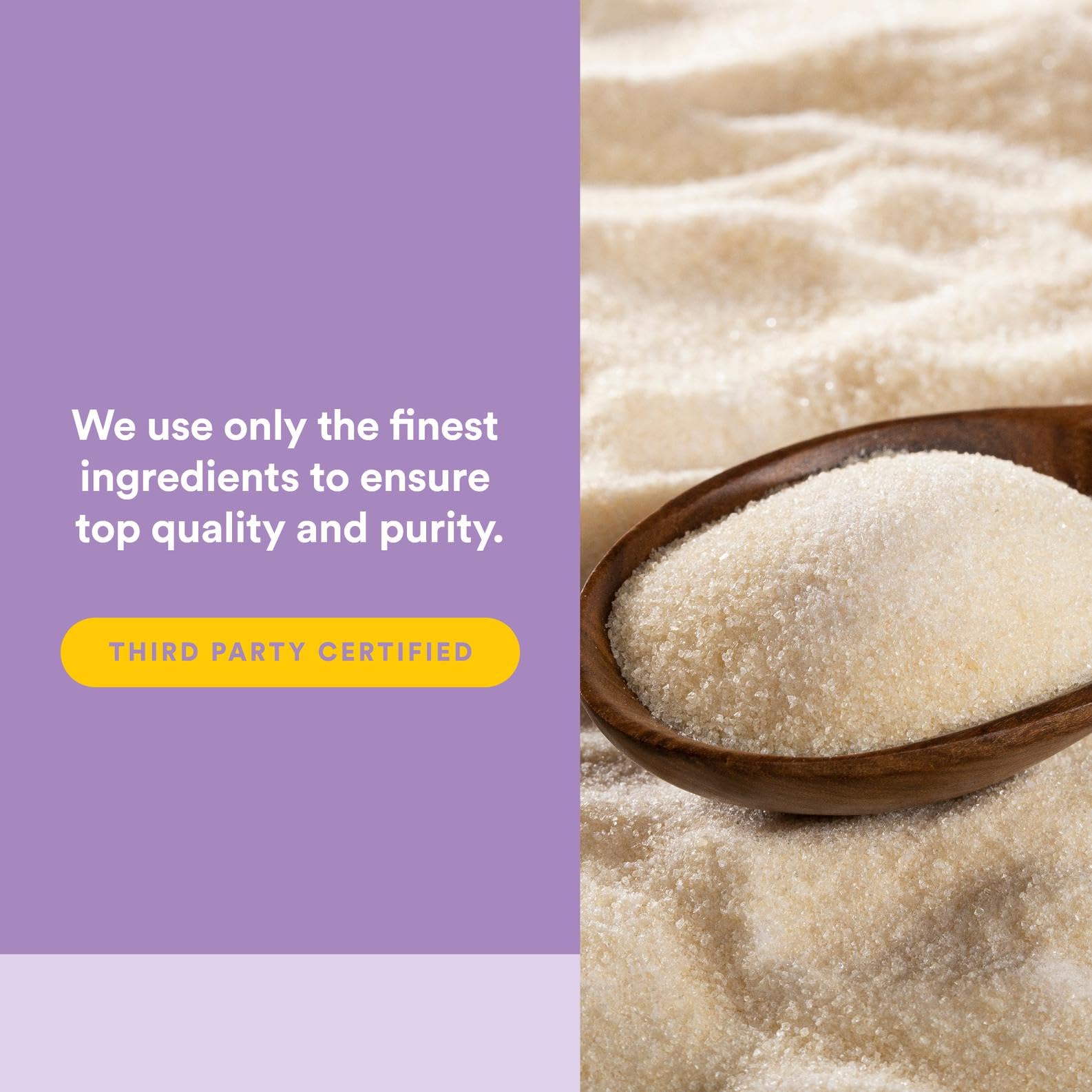 Dairy-free gluten-free formulation on label suitable for sensitive diets