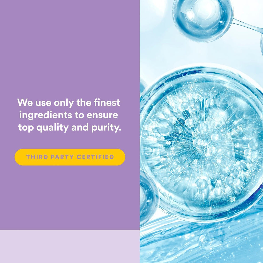 Natural Factors Total Body Collagen dissolving in water shows easy mixability