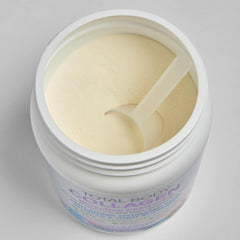 Natural Factors Total Body Collagen nutrition label highlights fortified vitamins and amino acids