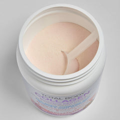 Powder pour ready to mix into beverages for daily collagen routine