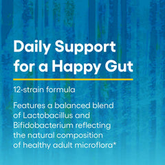 Natural Factors probiotic capsules closeup showing resilient, acid-resistant strains.