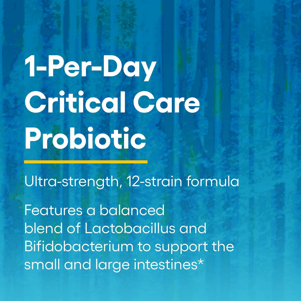 Natural Factors Ultimate Probiotic 24/12 24-billion CFU claim underscores strong intestinal support.