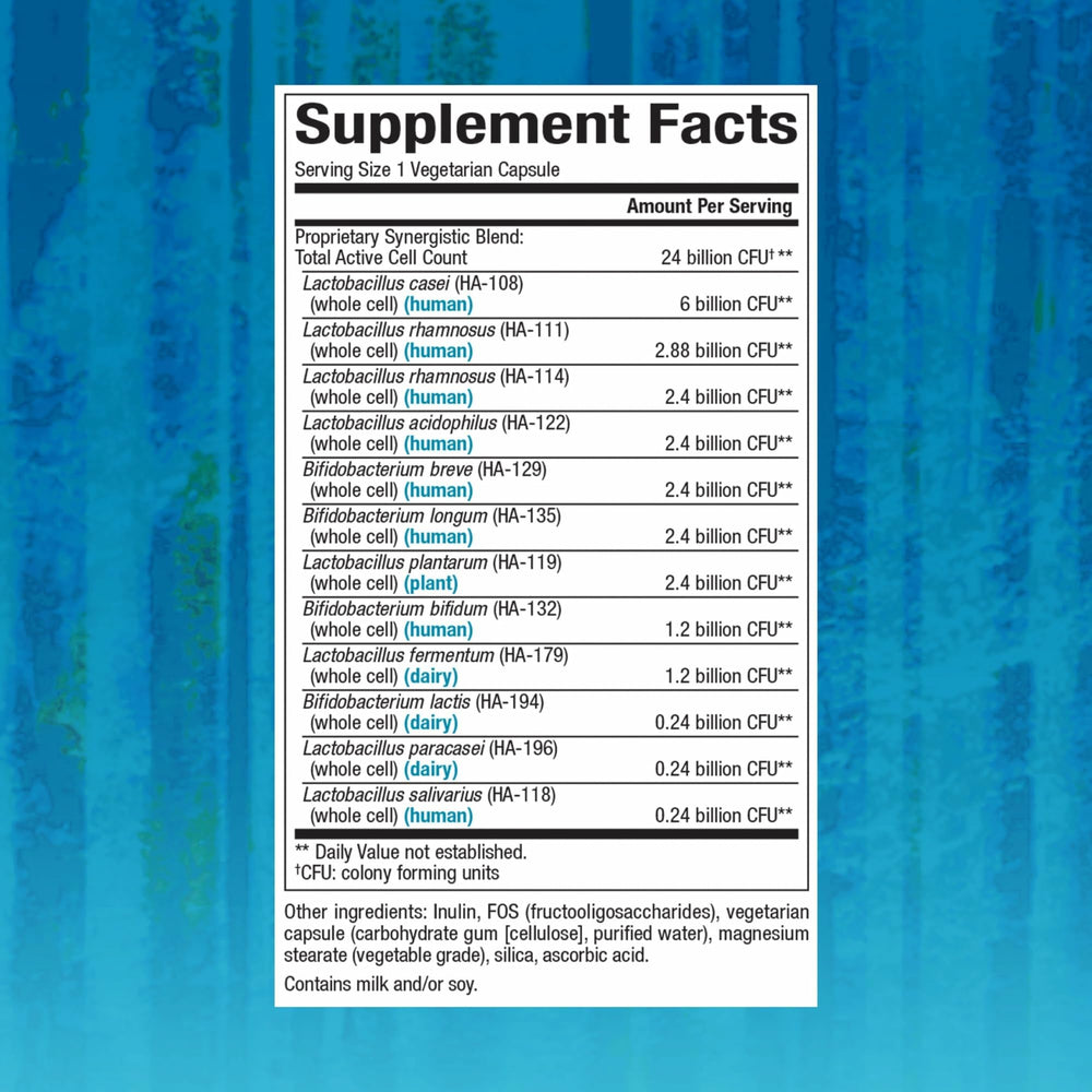 Natural Factors Ultimate Probiotic 24/12 capsules designed for consistent digestive wellness.