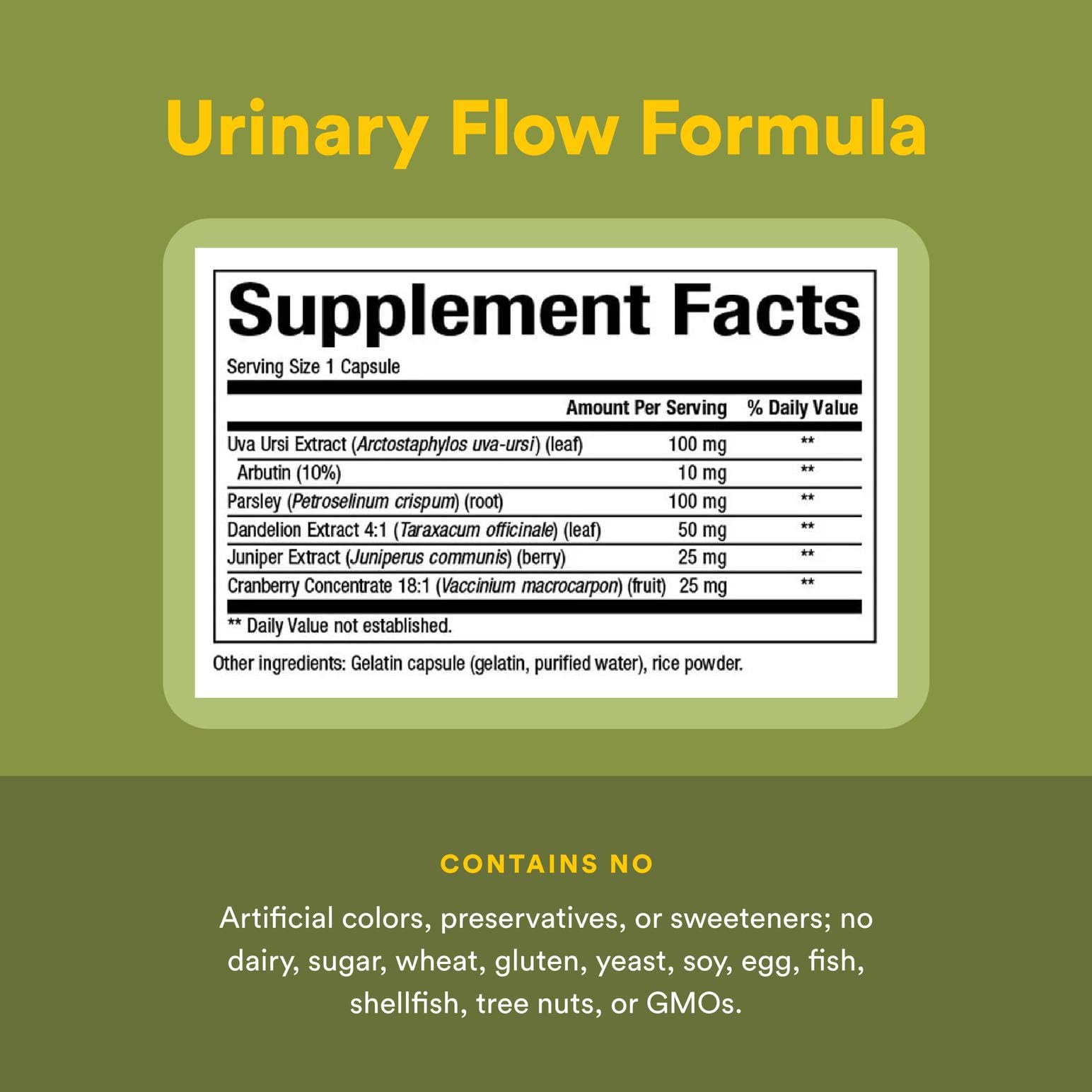 Natural Factors Urinary Flow bottle showing cranberry extract for cleansing support.