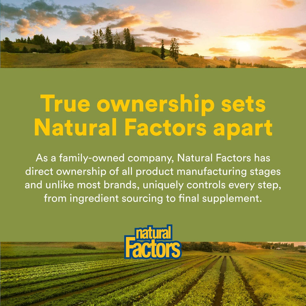 Natural Factors Urinary Flow box packaging showing herbal blend for cleansing.