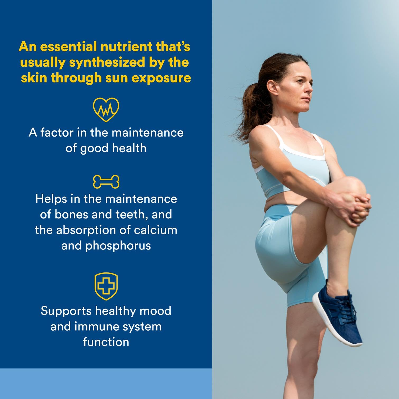 Natural Factors Vitamin D3 Drops dropper ready for easy daily dosing.