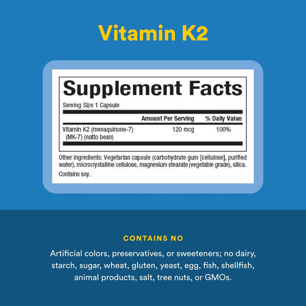Natural Factors Vitamin K2 bottle on counter ready for daily circulation support
