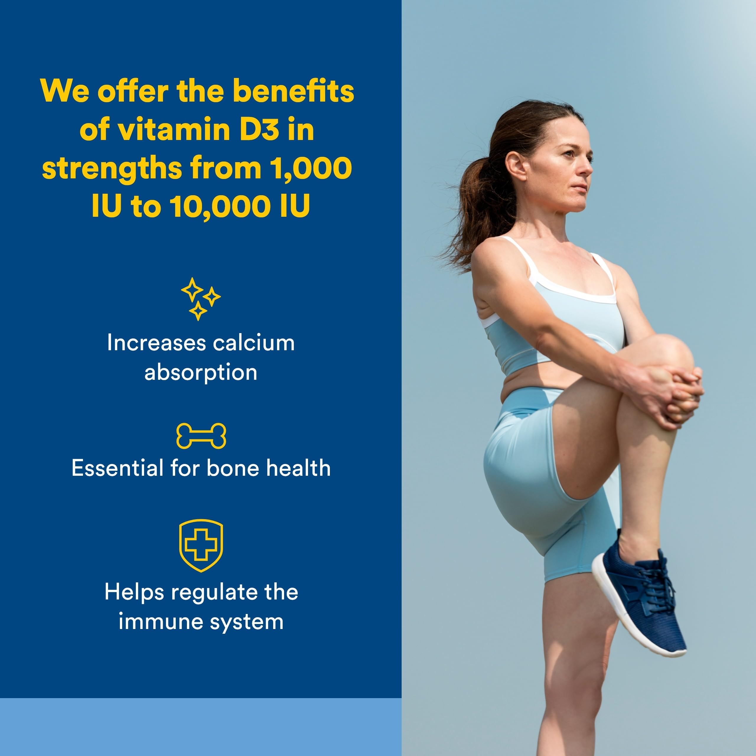 Natural Factors Vitamina D3 10000IU: cápsulas blandas para absorción óptima.