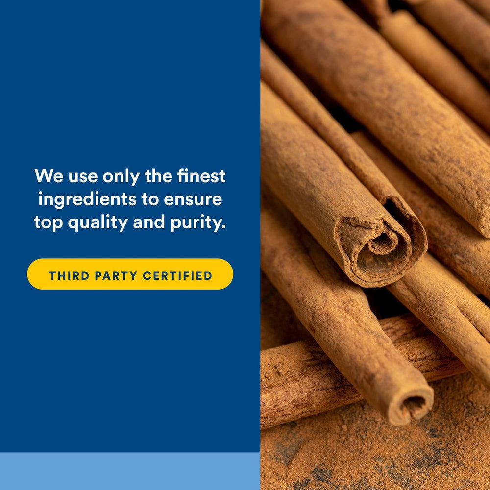 Natural Factors WellBetX CinnamonRich packaging box highlighting local organic farming