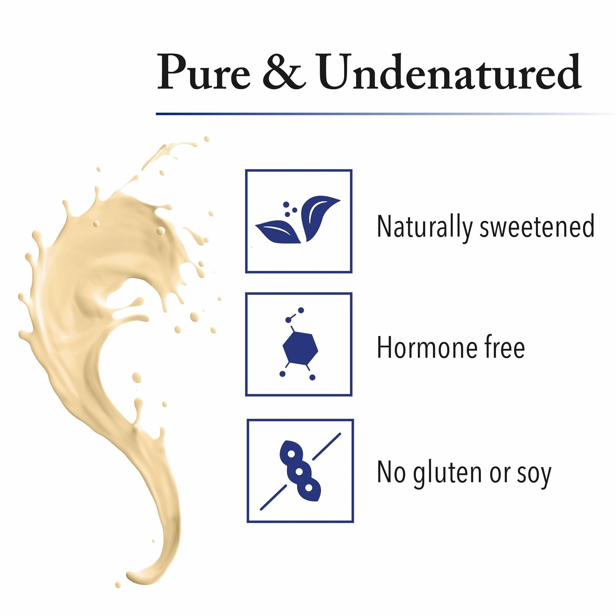 Pouring shake from a blender bottle with Natural Factors Whey Factors French Vanilla