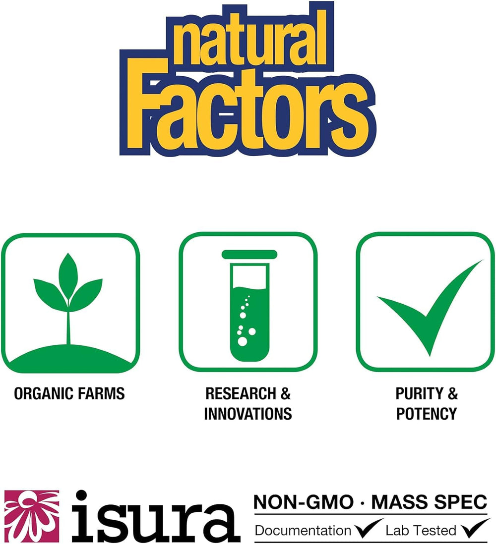 Natural Factors Deep Ocean Minerals dosage spoon indicates serving size.
