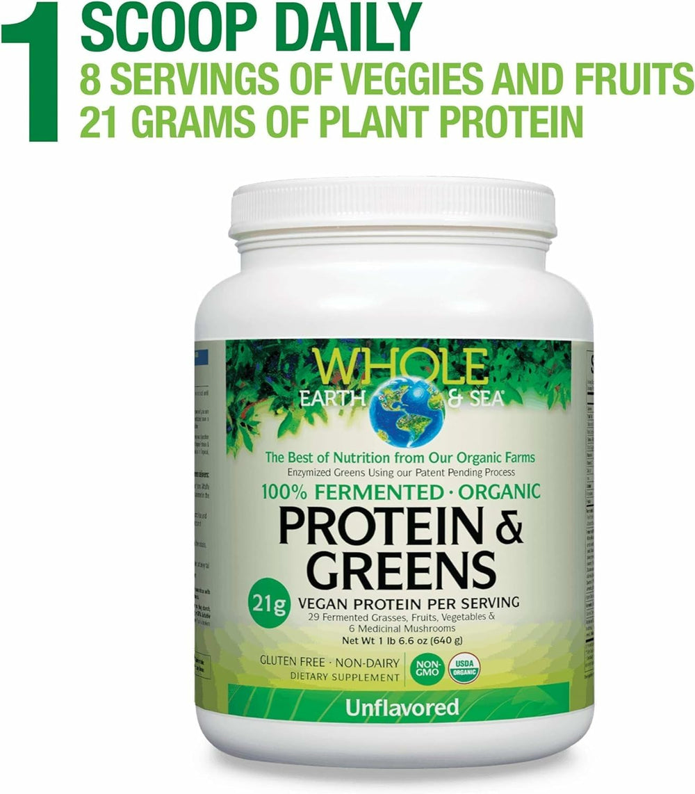 Natural Factors Whole Earth Sea unflavored powder dissolving in water for easy mixing.