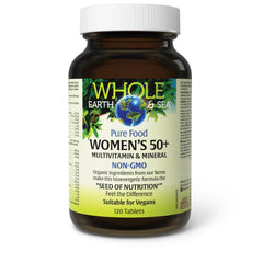 Natural Factors 50+ multivitamin two-tablet daily serving for routine