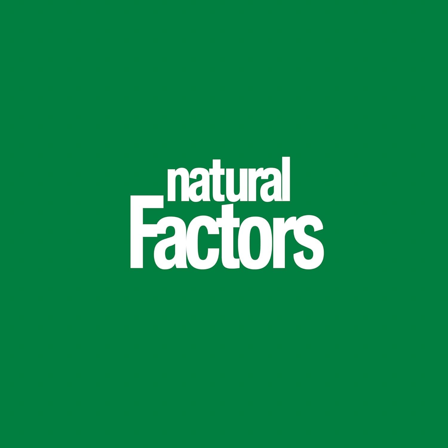 Natural Factors bottle shown on shelf for convenient daily supplementation