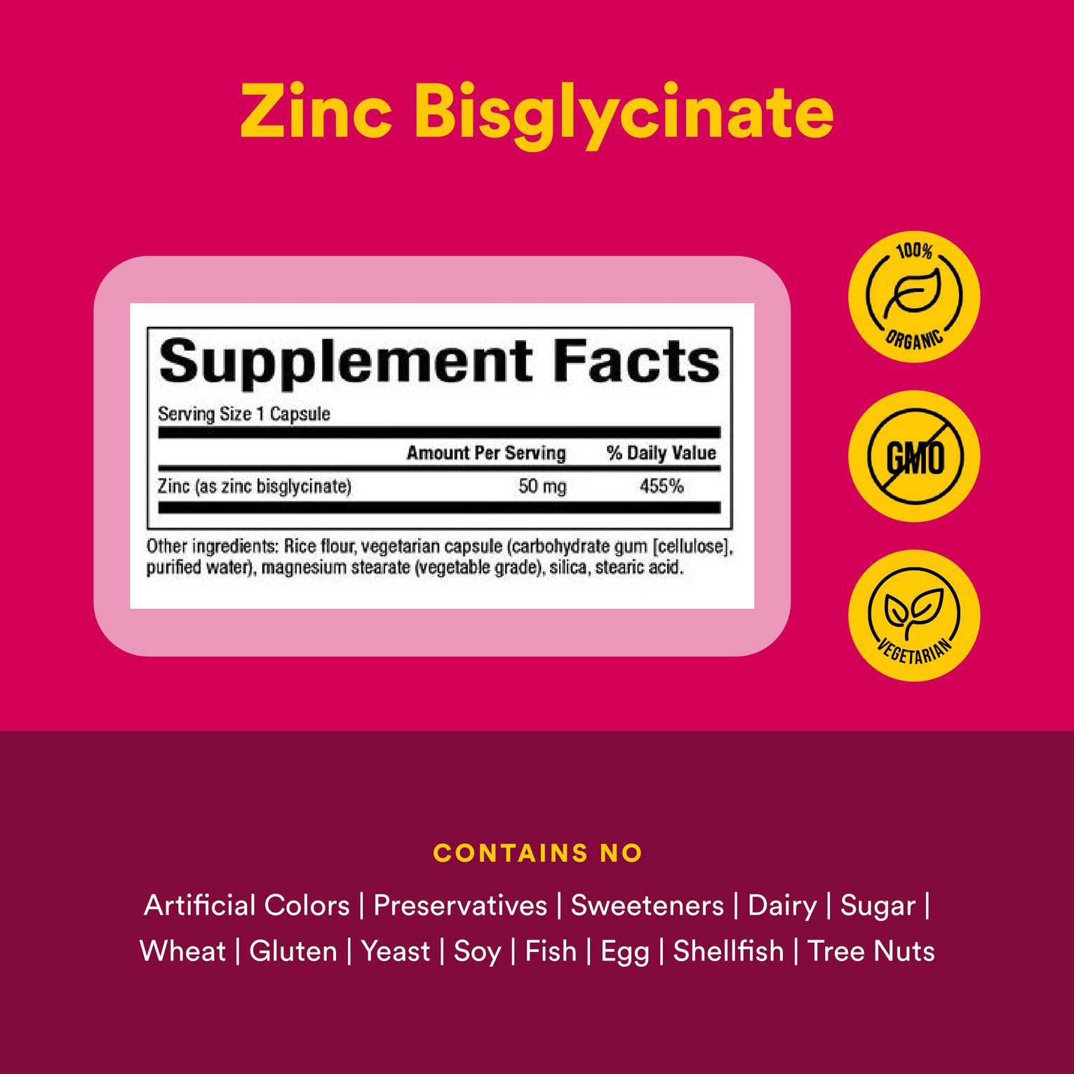 Natural Factors Zinc Bisglycinate capsule close-up for daily use.