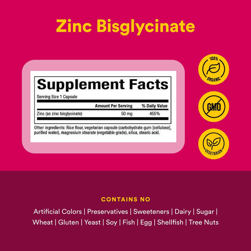 Natural Factors Zinc Bisglycinate capsule close-up for daily use.