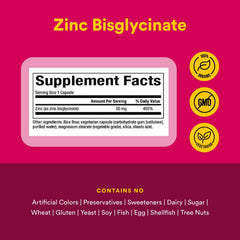 Natural Factors Zinc Bisglycinate capsule close-up for daily use.