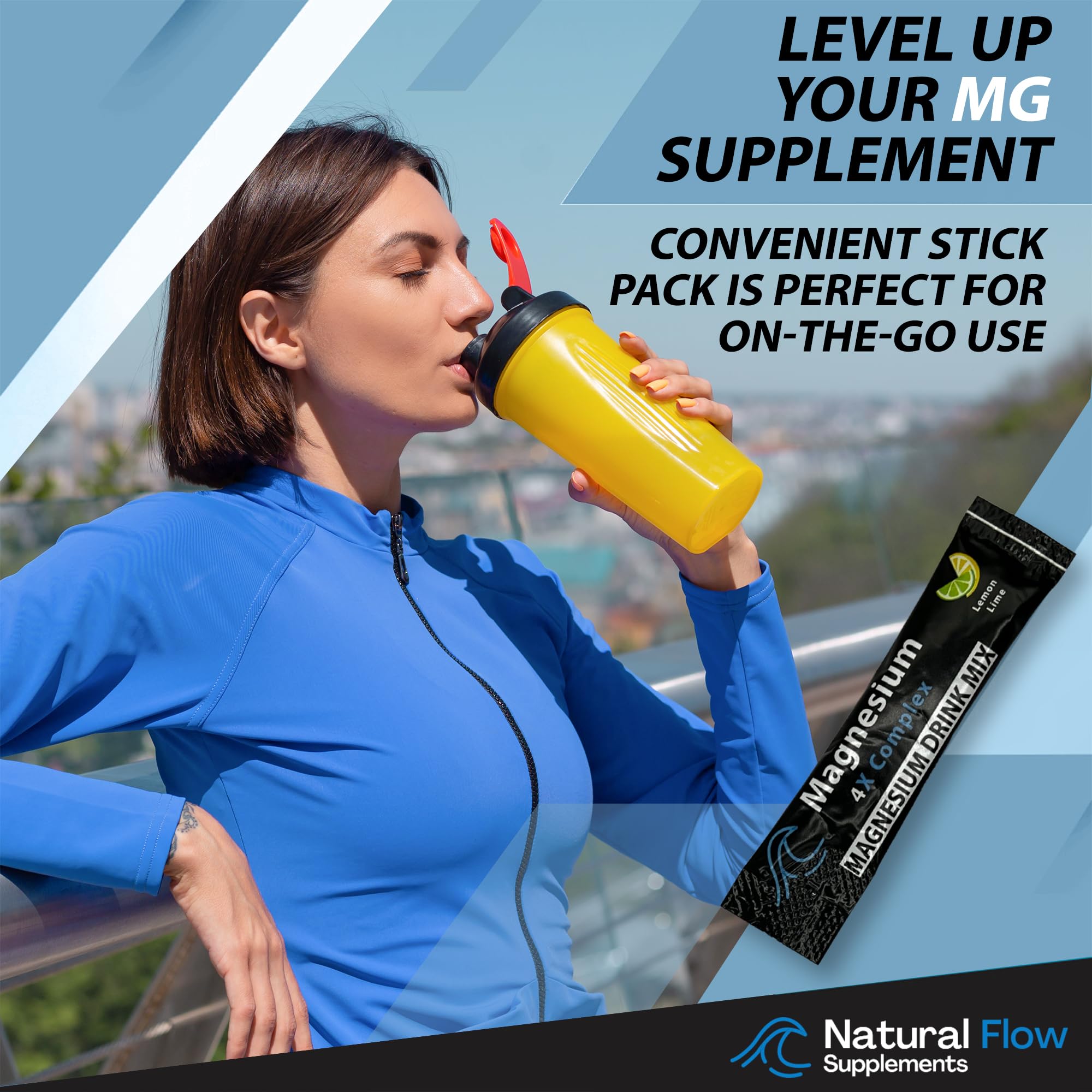 Natural Flow Magnesium Powder Lemon Lime USA-made, lab-tested quality.