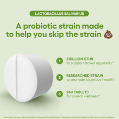 Front packaging of Natural Foundation probiotic conveys trusted quality and science-backed design.
