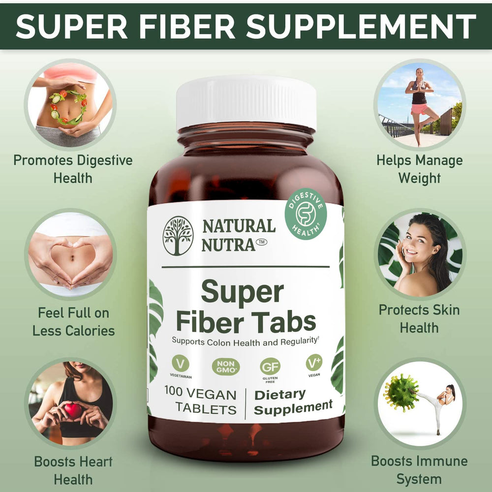 Natural Nutra Super Fiber being poured to illustrate easy daily intake