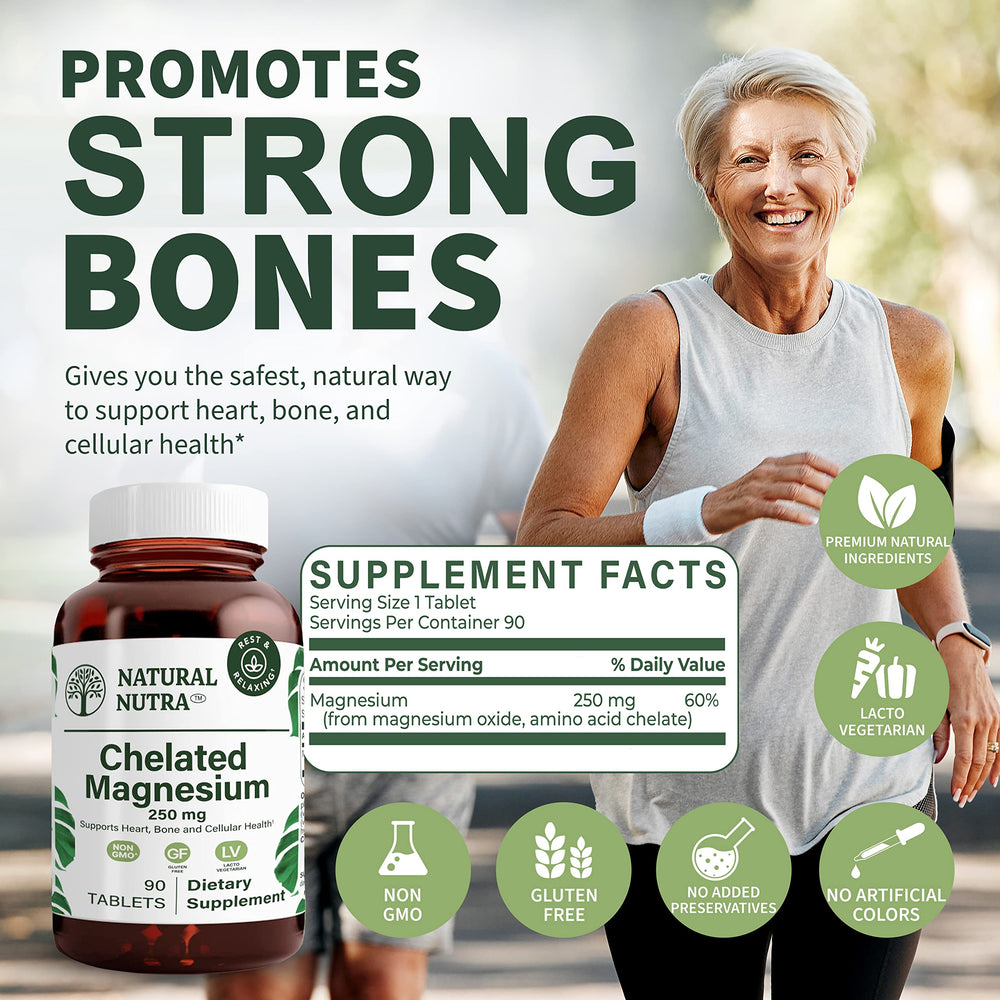 Natural Nutra tablets easy-to-swallow shown for daily supplement routine