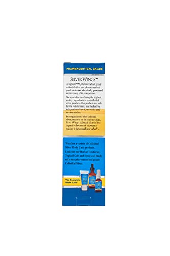 Natural Path Silver Wings 500ppm label close-up highlights product quality.
