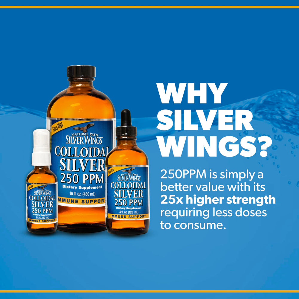 Natural Path Silver Wings amber bottle preserves quality and stability.
