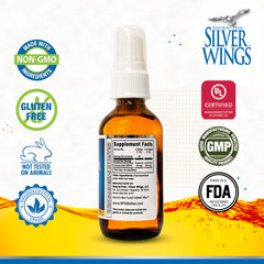 Natural Path Silver Wings amber bottle preserves potency and stability.