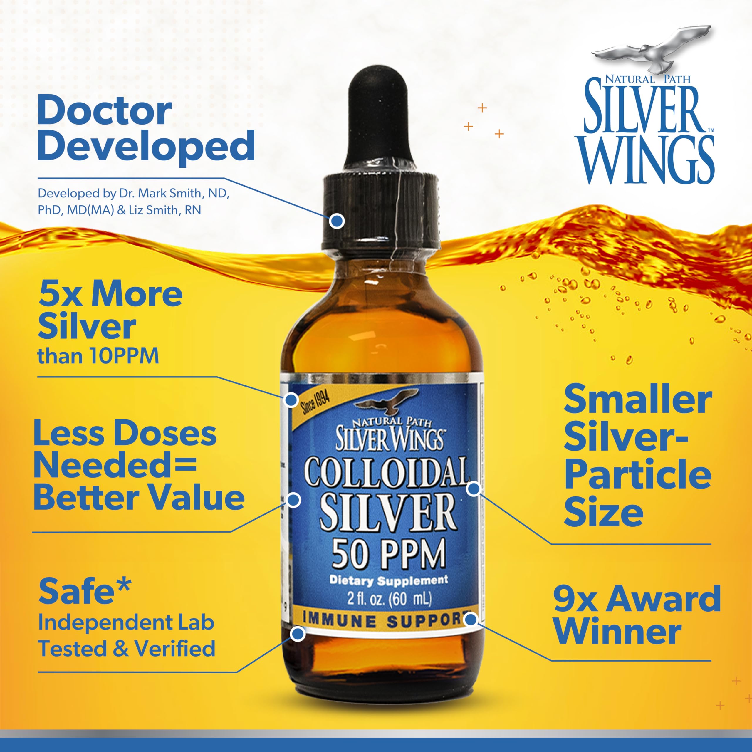 Natural Path Silver Wings brand highlights family-owned history and charitable partnerships.