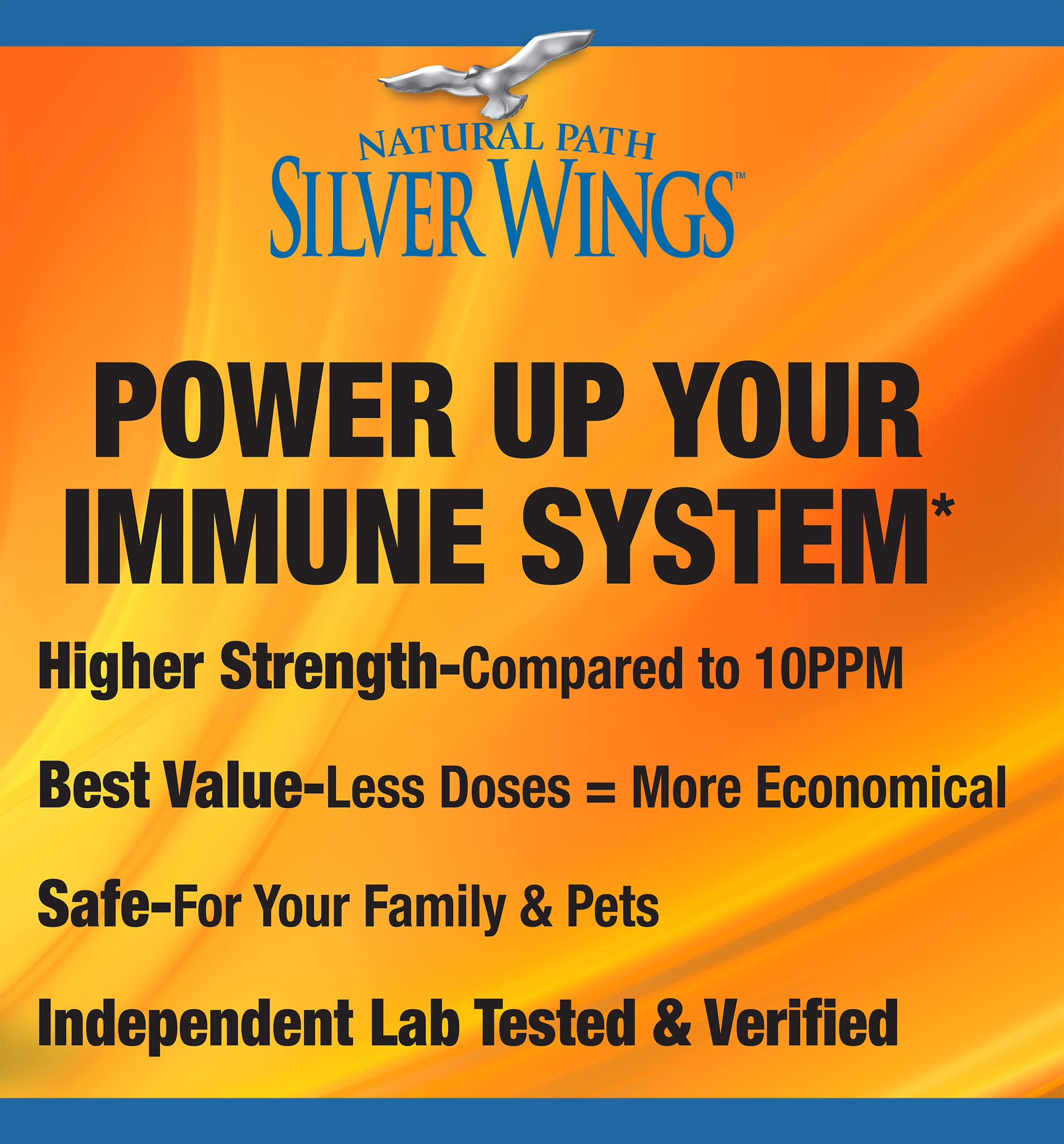 Natural Path Silver Wings brand logo emphasizes trusted family-owned heritage.