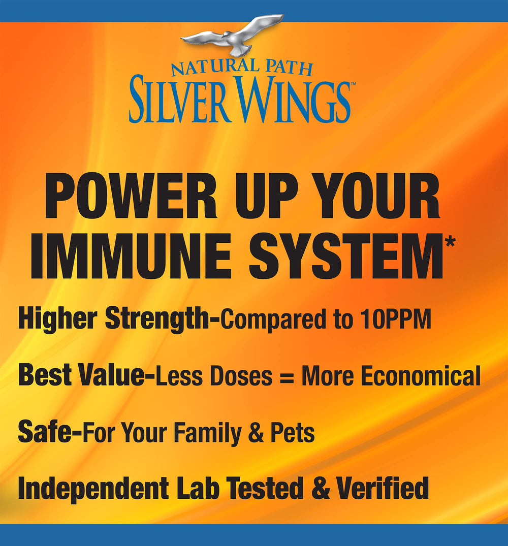 Natural Path Silver Wings brand logo emphasizes trusted family-owned heritage.