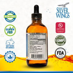 Natural Path Silver Wings dropper bottle for easy at-home dosing.