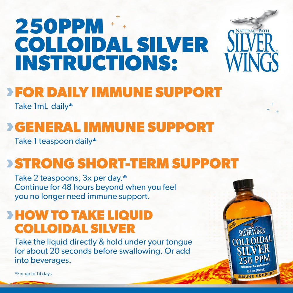 Natural Path Silver Wings lab results card cites purity and size.