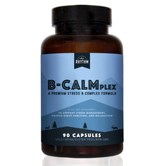 Natural Rhythm B-CALMplex bottle with capsules supporting daily energy metabolism.