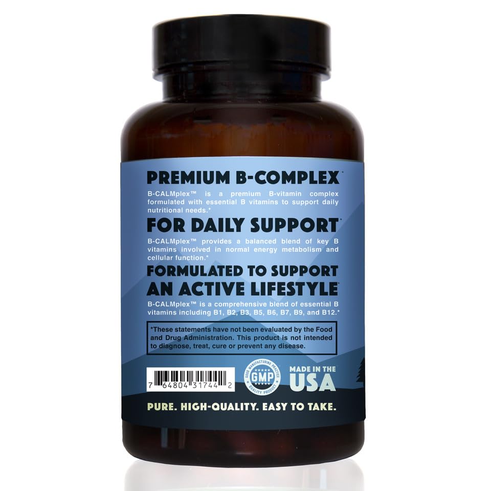 Natural Rhythm B-CALMplex capsules in hand for on-the-go daily use.