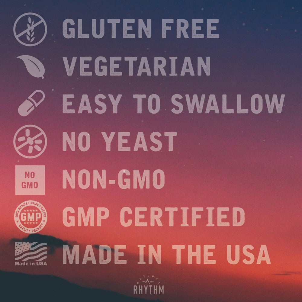 Natural Rhythm B-CALMplex packaging box highlighting 3-month supply.