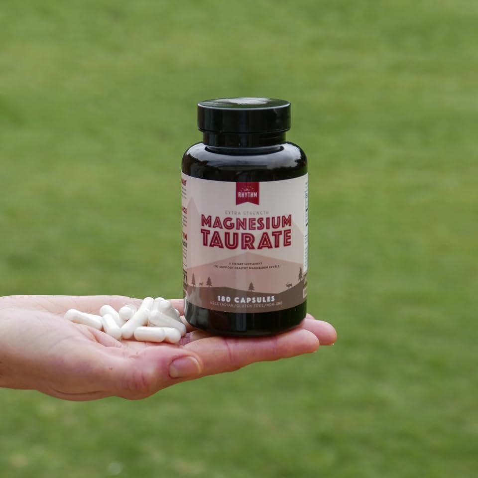Natural Rhythm Magnesium Taurate supports heart health and muscle function