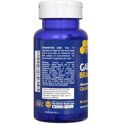 Natural Stacks GABA Brain Food packaging with full label disclosure and transparency.