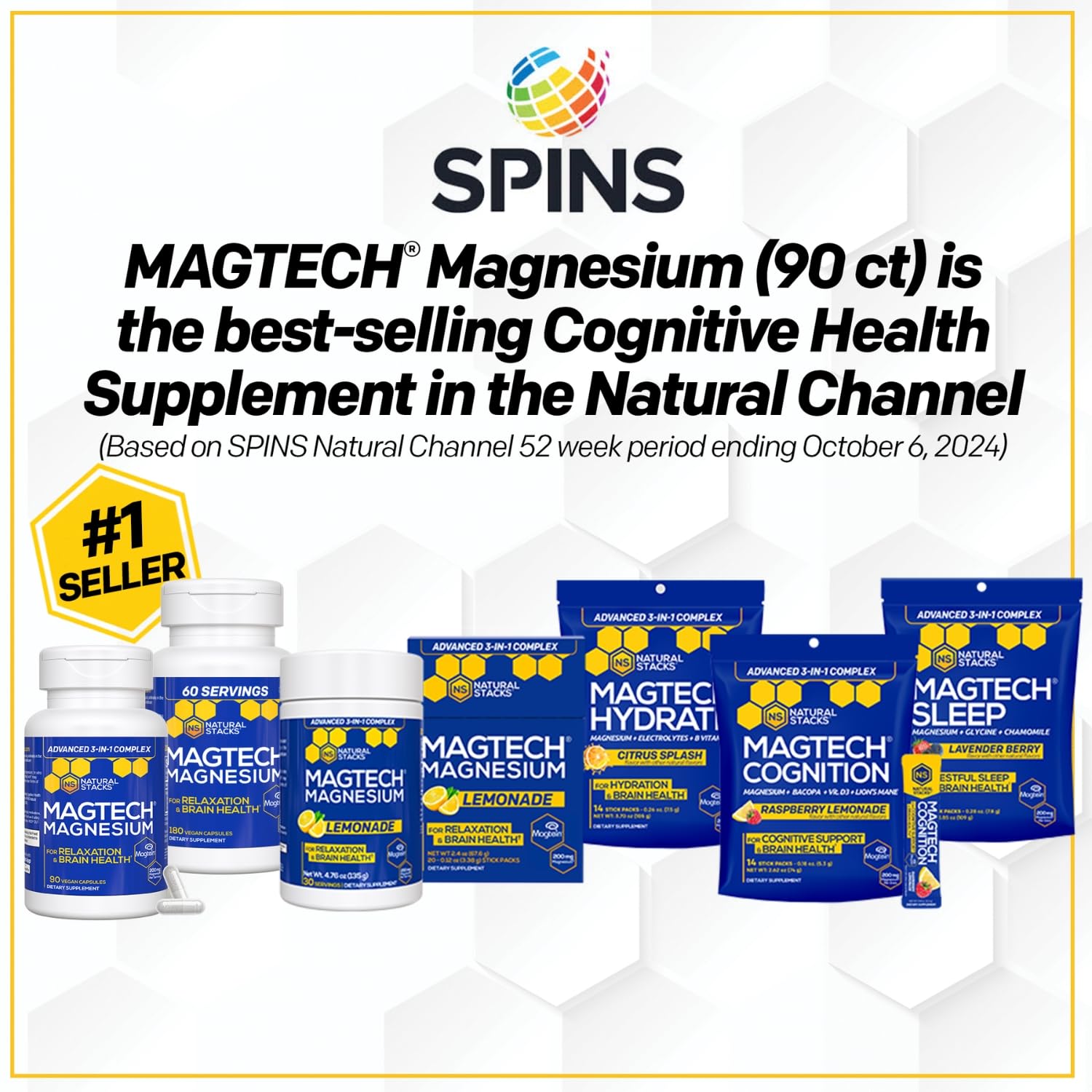Natural Stacks MagTech label-science close-up showing Magtein for cognitive support