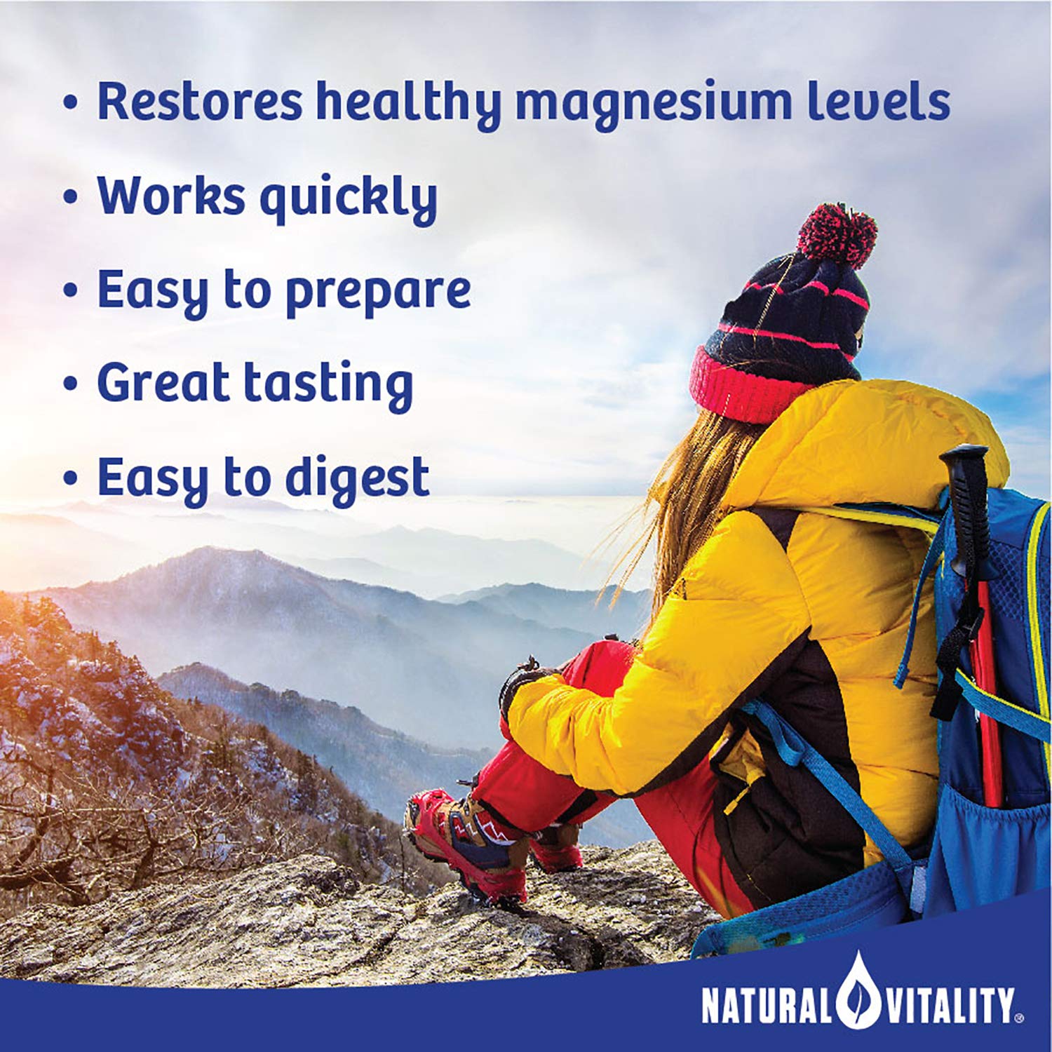 Natural Vitality Calm ionic magnesium form promoting easy absorption