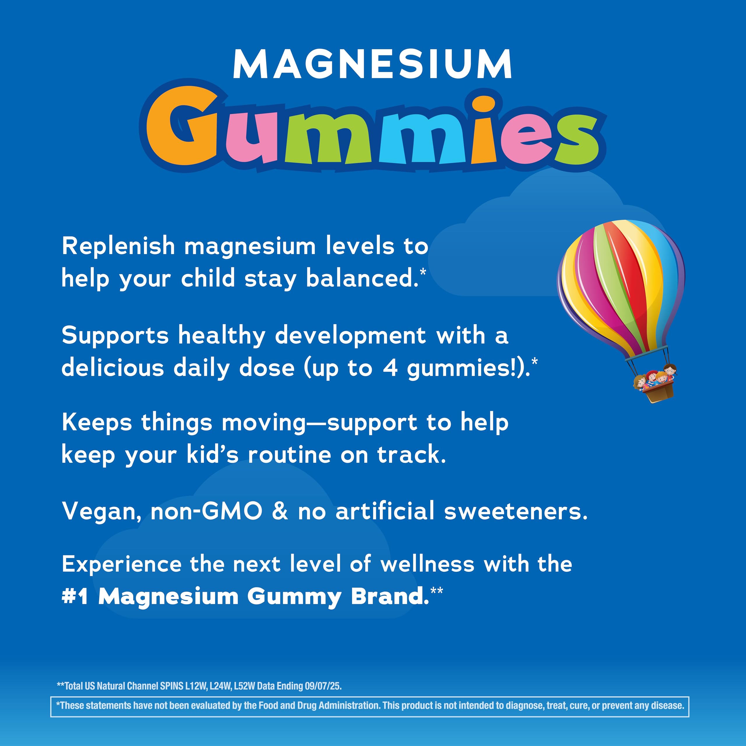 CALM Kids Gummies non-GMO and free from artificial colors