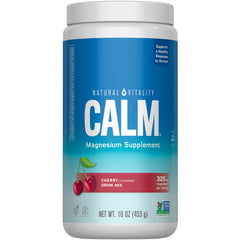 Natural Vitality CALM magnesium powder bottle for daily calming routine