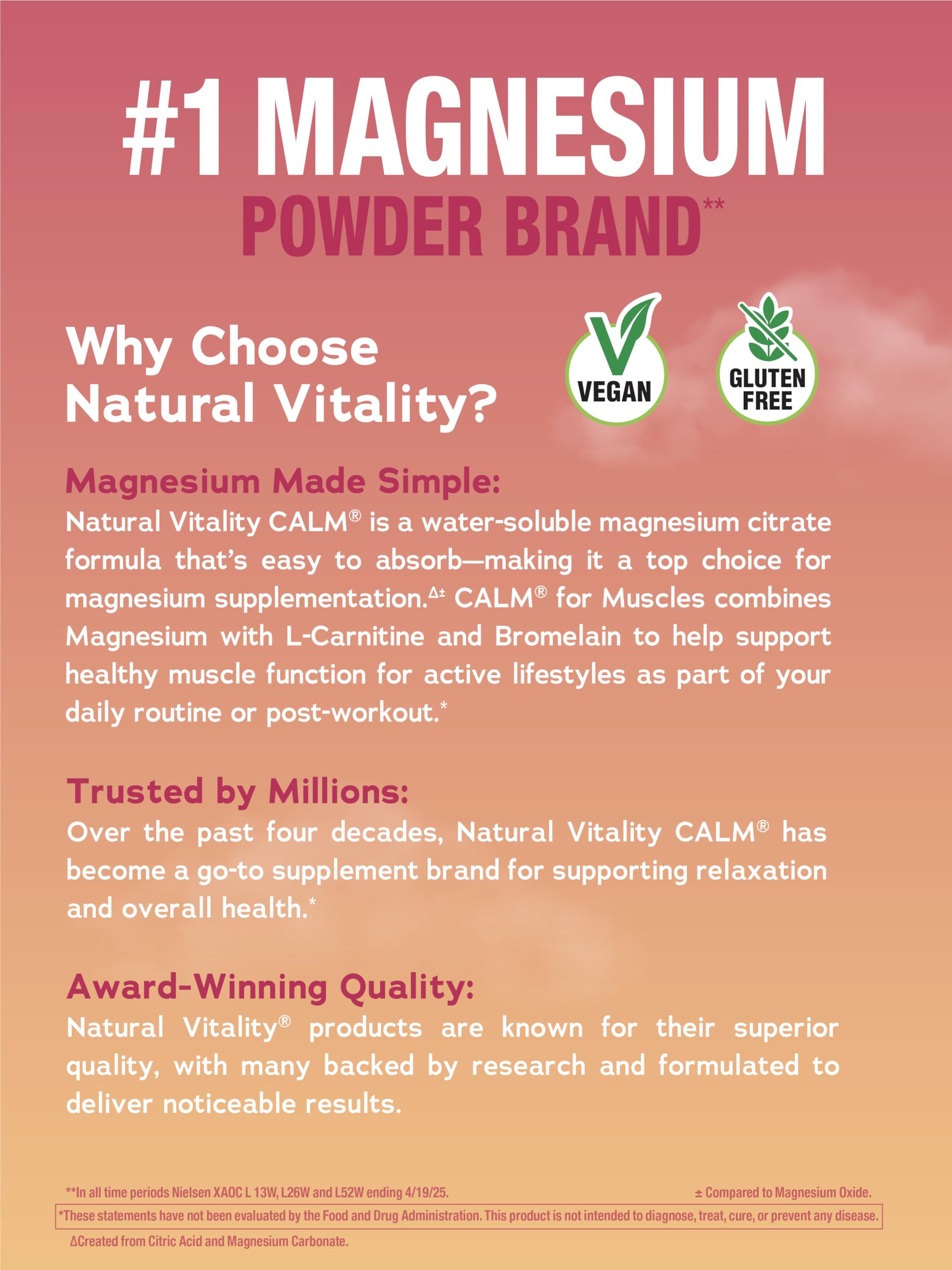 Natural Vitality Calm Specifics Muscles watermelon flavor in glass