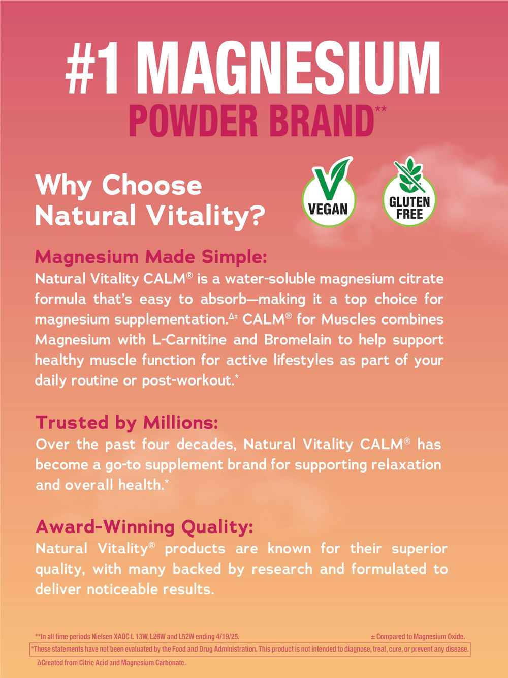 Natural Vitality Calm Specifics Muscles watermelon flavor in glass