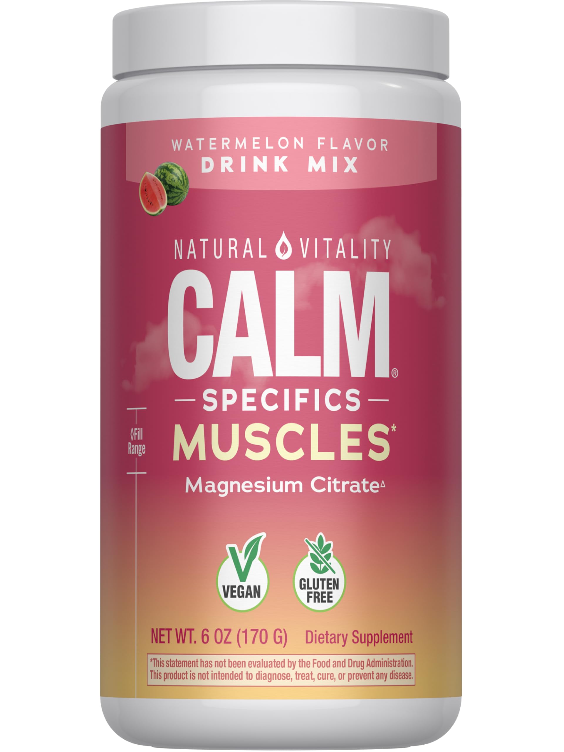 Natural Vitality Calm Specifics Muscles powder tub ready to mix for post-workout support