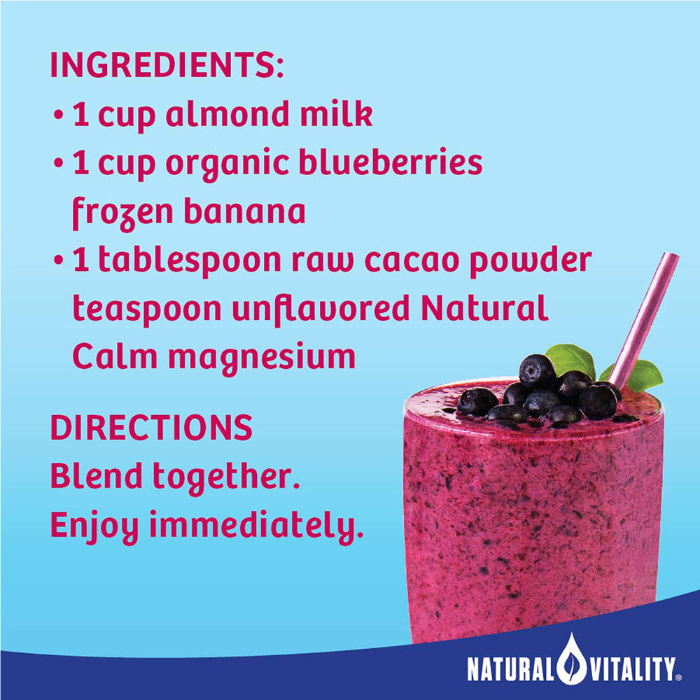 Natural Vitality Calm vegan ingredients highlighted for plant-based wellness