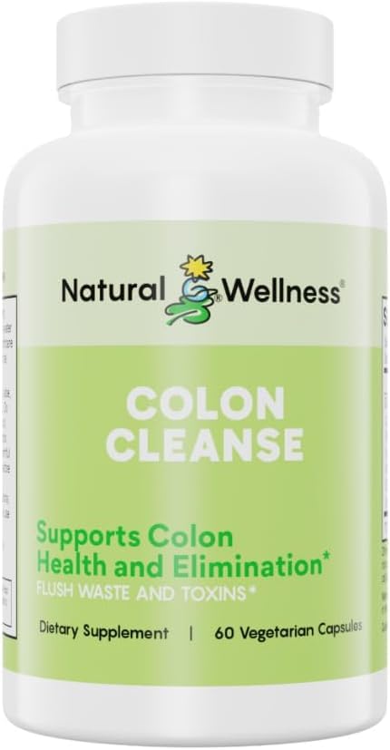 Natural Wellness Colon Cleanse bottle front view suggesting gentle detox support.