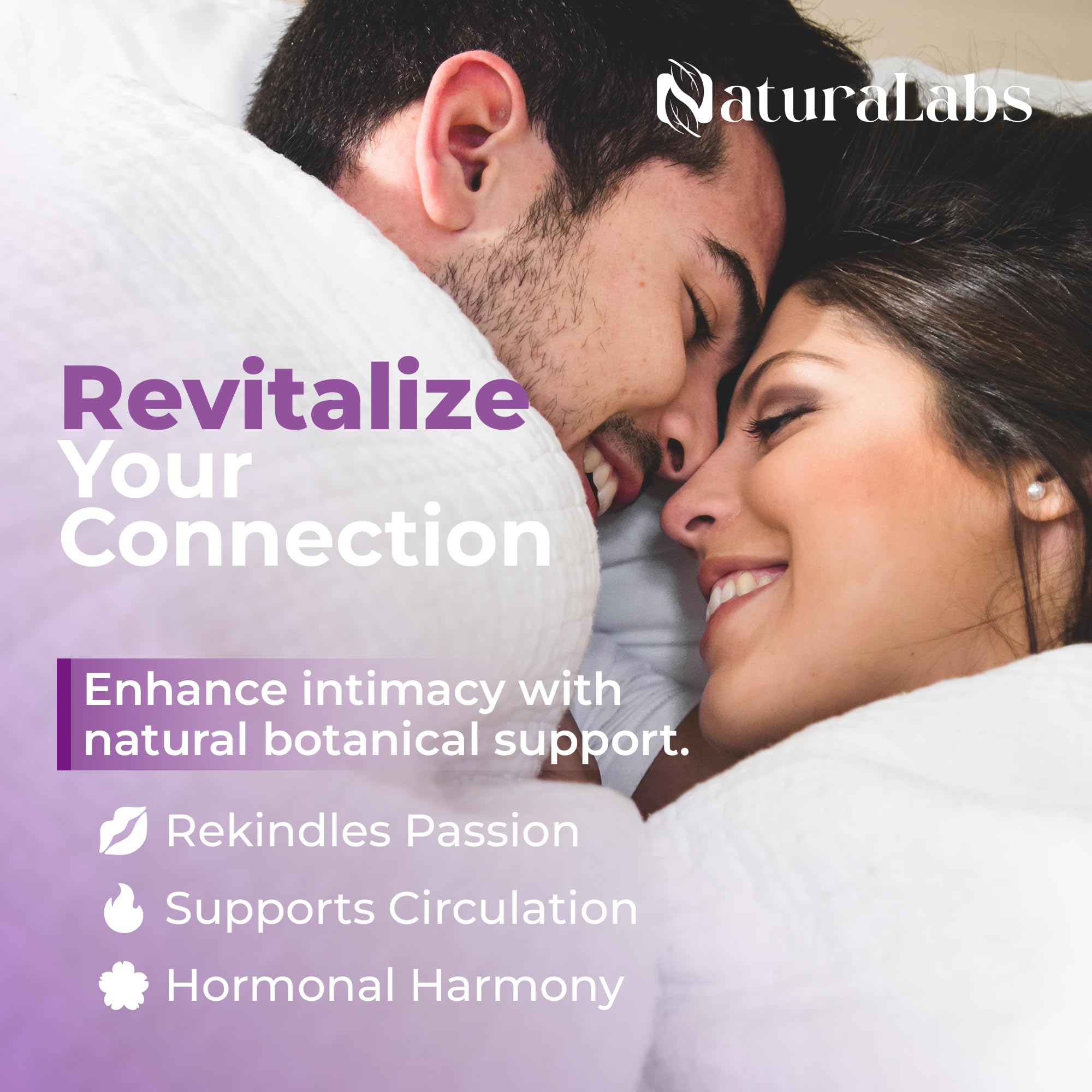 Naturalabs Libido Flow packaging box signaling premium, clean formula
