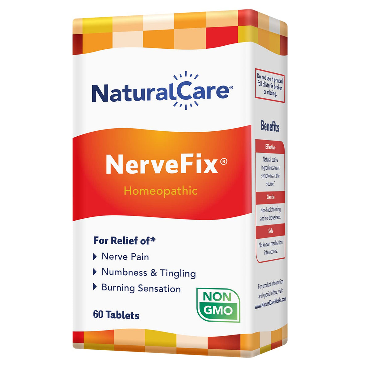 NaturalCare NerveFix bottle front view for easy daily use.