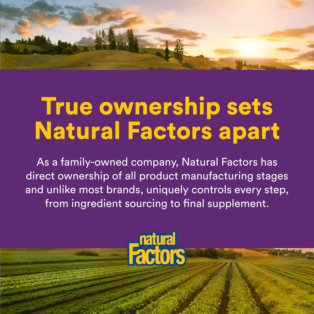 BlueRich de Natural Factors: ayuda potencial a la salud ocular con antioxidantes de arándano.